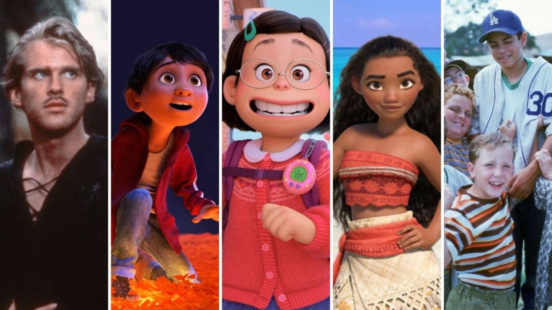 Colorful collage of best animated movies