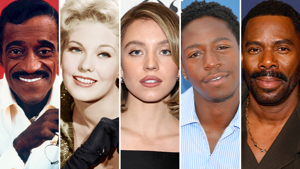 Sydney Sweeney and cast of Scandalous during production