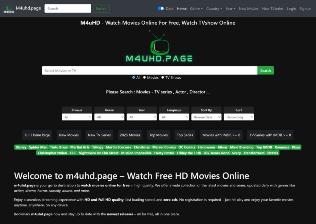 M4uHD New Platform
